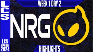 NRG vs DIG Highlights  LCS Spring 2024 Week 1 Day 2  NRG Esports vs Dignitas [upl. by Omixam]