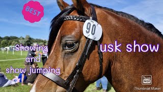 Usk show  showing and showjumping [upl. by Lenuahs]