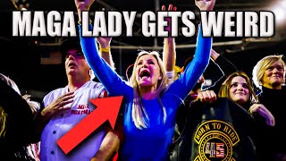 MAGA Lady STUMBLES Over Her Own Internalized Misogyny [upl. by Norry]