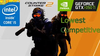 GTX 1050 Ti  CS2  1080p  Competitive Graphics Quality Tested [upl. by Tenneb]