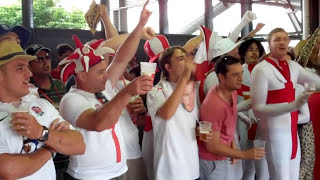 Cricket Video  Funny Barmy Army Songs at The Ashes Gabba Brisbane Australia [upl. by Dulcea]