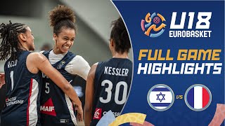 SemiFinals Israel 🇮🇱 vs France 🇫🇷  Highlights  FIBA U18 Womens EuroBasket 2024 [upl. by Ahsiuqel811]