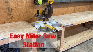 Easy Miter Saw Station [upl. by Gem685]