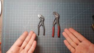 knipex xs side by side comparison with the cobra 5 inch version [upl. by Giarla]