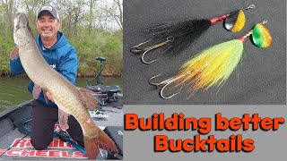 Making bucktails Muskie Fishing [upl. by Eirual451]