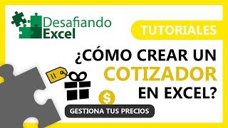 ¿Cómo crear un COTIZADOR en Excel  Tutoriales de Excel 8 [upl. by Smitty]