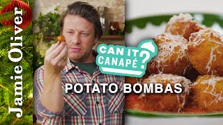 Can it Canapé Potato Bombas  Jamie Oliver [upl. by Gottfried]