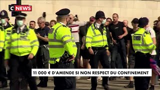 RoyaumeUni  une lourde amende pour nonrespect du confinement [upl. by Dulcy]