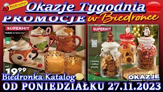 Biedronka Nowa Gazetka Od 27112023  Okazje i promocje tygodnia w Biedronce – Katalog Biedronki [upl. by Idurt39]