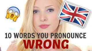 10 English words that you pronounce INCORRECTLY  British English Pronunciation  Free PDF amp Quiz [upl. by Vernita]