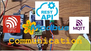 ESP32 Modbus RTU over MQTT Communication using Current Signal 420mA and Rest API [upl. by Chaney116]