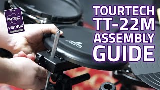 TOURTECH TT22M Electronic Drum Kit Set Up amp Assembly Guide [upl. by Ewold]