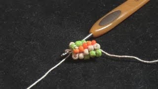 How To Do Crochet Using Beads [upl. by Onit483]