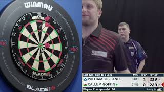 William Borland vs Callum Goffin  Players Championships 3 2024  PDC Darts First Round Full Match [upl. by Kir]