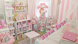 Kawaii Sanrio Room Tour 2022 WITH LINKS Sanrio Kawaiiroom [upl. by Tierney]