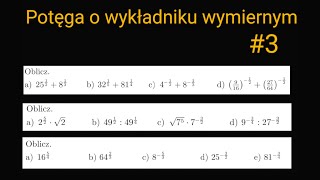 Potęga o wykładniku wymiernym 3 [upl. by Eidur]