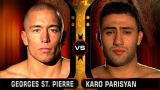 UFC Debut Georges StPierre vs Karo Parisyan  Free Fight [upl. by Nitz]