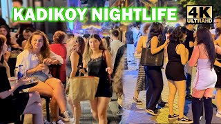 ISTANBUL KADIKOY  NIGHTLIFE  kadikoy gece hayatı WALKING TOUR  2024  4K HDR 60FPS  PART 2 [upl. by Aseuqram]