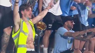 quotWeve Got Guardiolaquot Man City squad including Pep himself sing the song at stage show｜Treble Parade [upl. by Pogue]