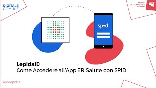 LepidaID  Accedere allAPP ER Salute con SPID [upl. by Annocahs931]