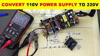 792 How To Convert 110 Volt Power Supply To 220 Volts [upl. by Ecirtaemed450]