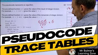 Trace Tables using Test Data with Pseudocode Algorithms  StepbyStep Lesson from the Classroom [upl. by Ahsimek878]