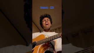 Snooze  SZA cover sza snooze singing singer vocals coversong guitar [upl. by Esinet433]