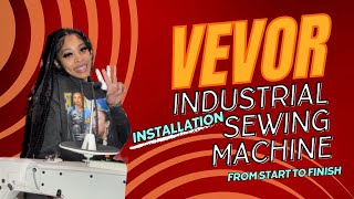 VEVOR Industrial Sewing Machine Installation Assembly DETAILED VIDEO  Unboxing [upl. by Llenyaj]