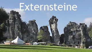 GERMANY Externsteine rock pillars  Teutoburg Forest [upl. by Alyhs]