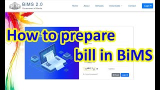 How to prepare Bill in BiMS [upl. by Anahsal]