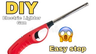 How to make Electric lighter gun for gas stove  DIY l Thats my trip [upl. by Rattan]