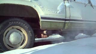 Exhaust shot cold start of my 1978 Dodge Power Wagon [upl. by Josias]