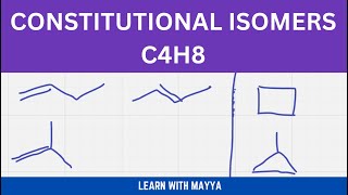 Constitutional Isomers Structural Isomers for C4H8 [upl. by Venus127]