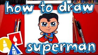 How To Draw Cartoon Superman [upl. by Allred]