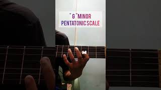 G MINOR PENTATONIC SCALE 1st positionshorts dailyguitar pentatonicscale [upl. by Ethelind]