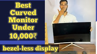 best curved amp bezelless monitor under 10000  zebronics 32 inch monitor review amp unboxing [upl. by Nysilla]