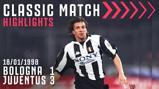 Bologna 13 Juventus  Inzaghi Double amp Stunning Del Piero Free Kick  Classic Match Highlights [upl. by Adonis]