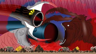 Sea Eater VS Bloop VS Worm VS KILLER BLOOP Bloop most aggressive [upl. by Demha]