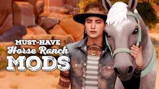 MustHave Mods for The Sims 4 Horse Ranch 🐎 LiveIn Ranch Hand Better NectarMaking amp More sims4 [upl. by Hetty]