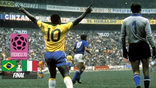 BRASIL 4 X 1 ITÁLIA  FINAL DA COPA DE 1970  GOLS E MELHORES MOMENTOS [upl. by Terzas]