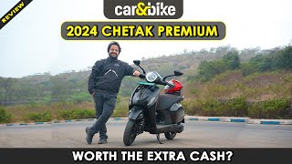 2024 Bajaj Chetak Premium Review EXTRA range  new screen  The perfect update [upl. by Airdni]