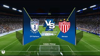 Pachuca vs Necaxa ● Liga Mx 2024 ● Gameplay Pes 2021 [upl. by Shanie]