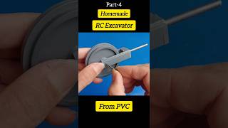 Homemade Mini Rc Excavator from PVC  diy inventions diytools machine dc dcmotor lifehacks [upl. by Adna]