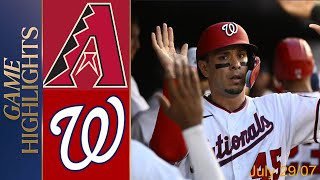 Washington Nationals vs Arizona Diamondbacks Game Highlights 28072024  MLB Spring Training 2024 [upl. by Ssepmet]