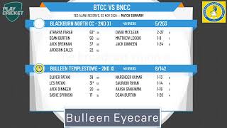 Bulleen Templestowe  2nd XI v Blackburn North CC  2nd XI [upl. by Junette]