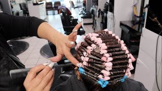 Como Hacer Permanente De Cabello Ondulado En Casa  Rizos Permanentes [upl. by Nahtanha]