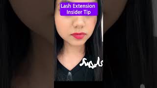 Eyelash Extension Insider Tip [upl. by Sila]