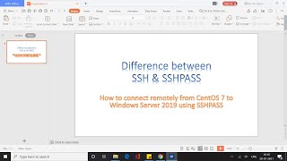 SSH vs SSHPASS How to connect from Linux to Windows remotely using SSHPASS [upl. by Carper676]