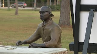 Artist highlights locally placed George Floyd’s sculpture in short film [upl. by Yenor]