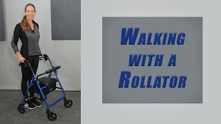 How to use a walker with a seat Rollator the RIGHT way [upl. by Anavahs]